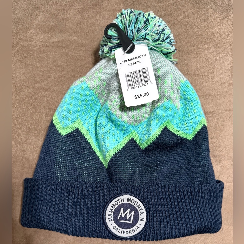 Mammoth Unisex Beanie - Blue and Green